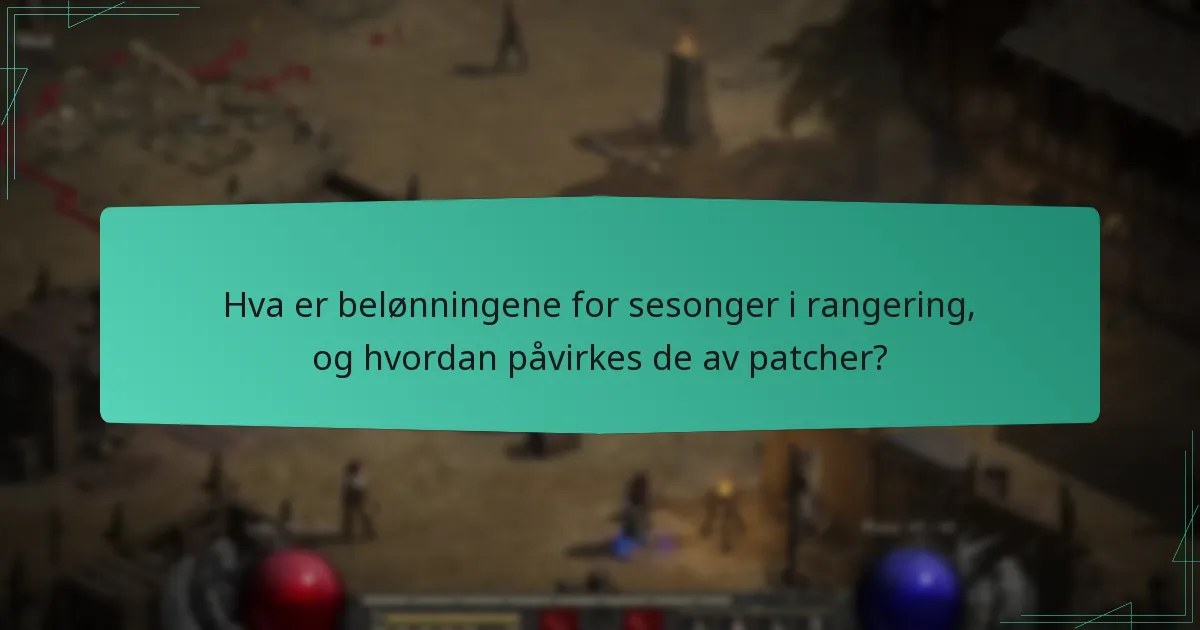 Hvordan påvirker oppdateringer belønningene for sesonger i rangering?