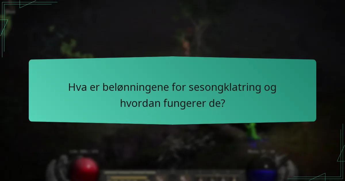 Hvordan oppnås balanse i belønningene i sesongene?